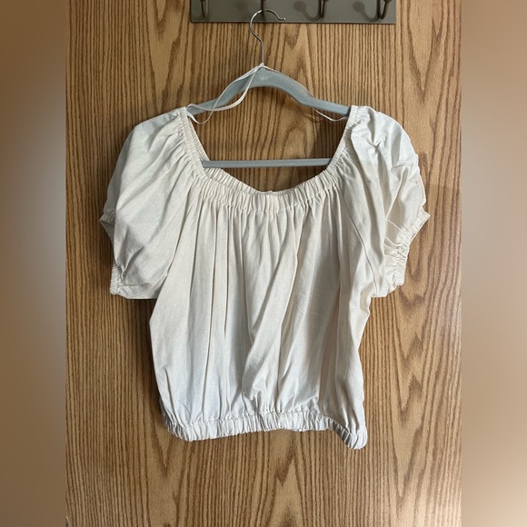 Rebellion Cream Crop Top - Picture 4 of 5